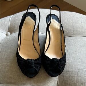 Elegant Black Slingback Heels